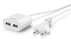 2-POORTS SMART USB-LADER - max 2,4A - 1m90 kabel