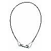 Safety wire 75cm black pvc-coated - WLL 10kg - Niet gecertifieerd