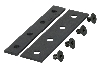 Koppelstuk rail  (connection strip) - black (incl 20cm recht)