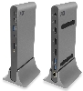 USB-C Docking station 3 monitoren HDMI, DisplayPort, met ethernet, USB hub, cardreader en audio