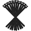Velcro cable strap 12/200mm black - 10 stuks