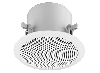 Active 2-way flush-mount ceiling speaker 30W, with integrated DANTE® module