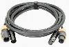 Combi-kabel Truecon M-F + XLR 5-polig M-F 6meter