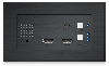Wallplate 2x HDMI + USB-C inputs, HDBaseT output + RS232 + ON/OF, black